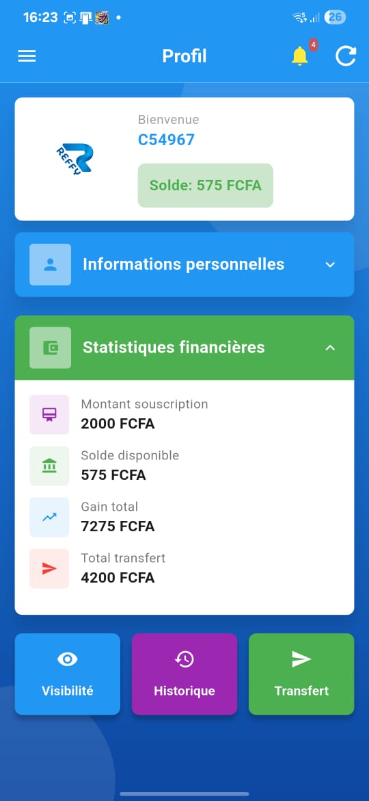 Capture d'écran Reffy 1